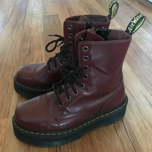 Dr. Martens Shoes - Dr Martens Jadon in Oxblood leather